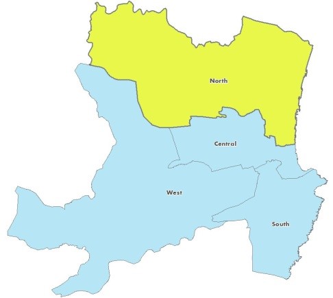 North locaility map